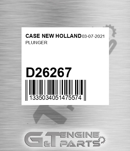 D26267 Plunger for CASE NEW HOLLAND