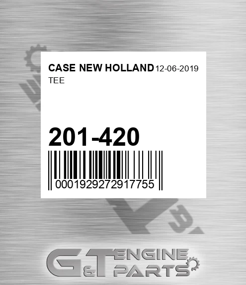 201-420 Tee for CASE NEW HOLLAND