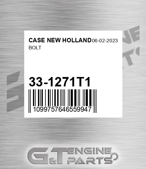 33-1271T1 Bolt