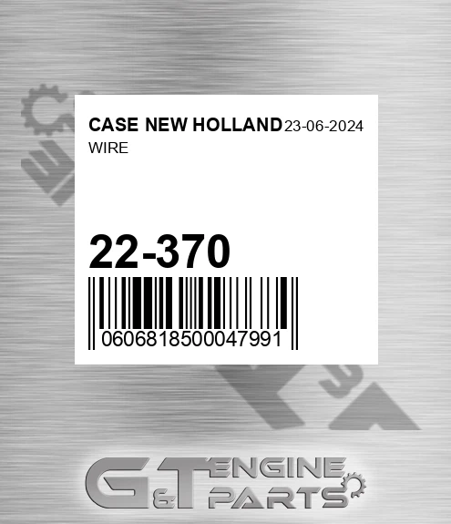22-370 Wire for CASE NEW HOLLAND
