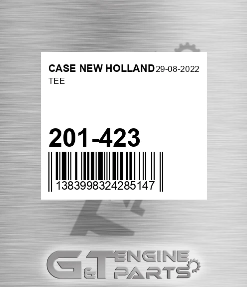 201-423 Tee for CASE NEW HOLLAND