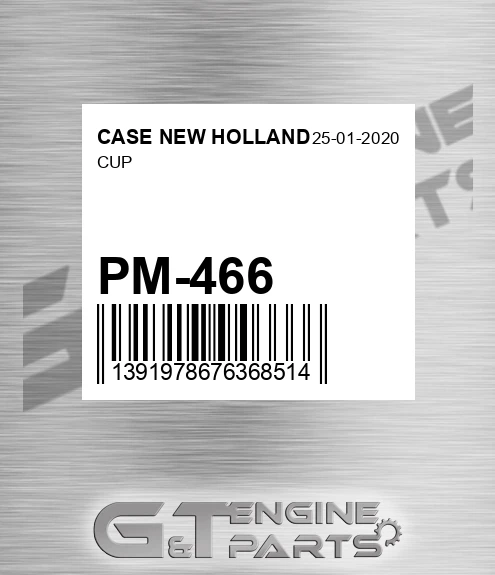 PM-466 Cup for CASE NEW HOLLAND