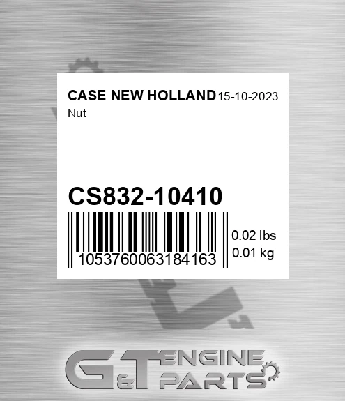 CS832-10410 Nut