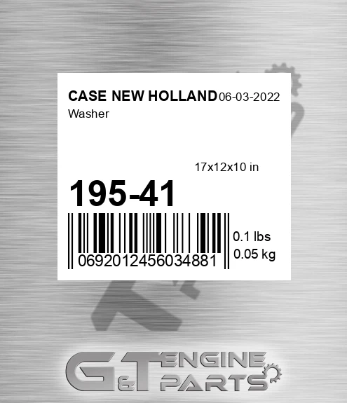 195-41 CASE NEW HOLLAND Washer