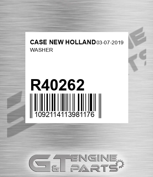 R40262 Washer for CASE NEW HOLLAND