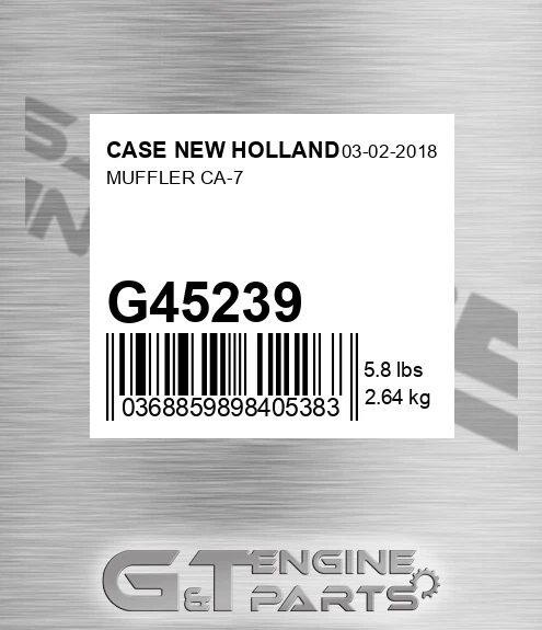 G45239 Muffler Ca-7