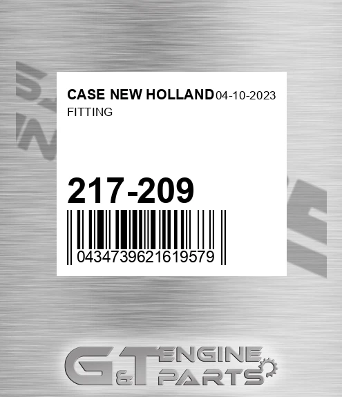 217-209 Fitting for CASE NEW HOLLAND