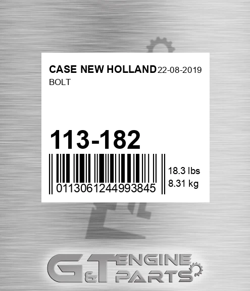 113-182 Bolt