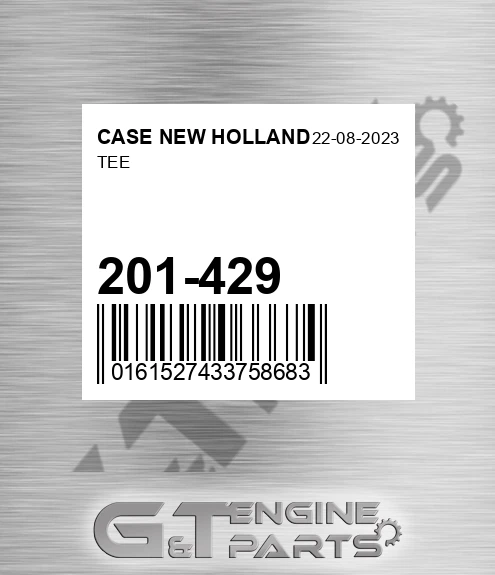 201-429 Tee for CASE NEW HOLLAND