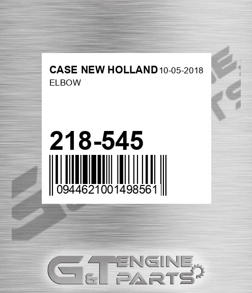 218-545 Elbow for CASE NEW HOLLAND