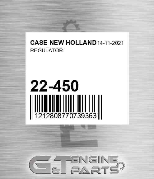 22-450 Regulator for CASE NEW HOLLAND