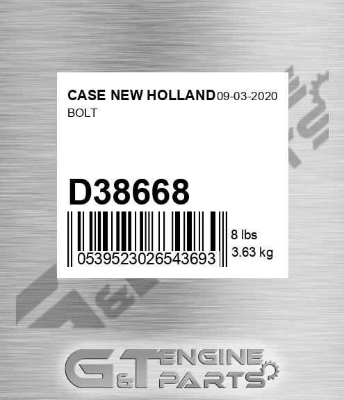 D38668 Bolt