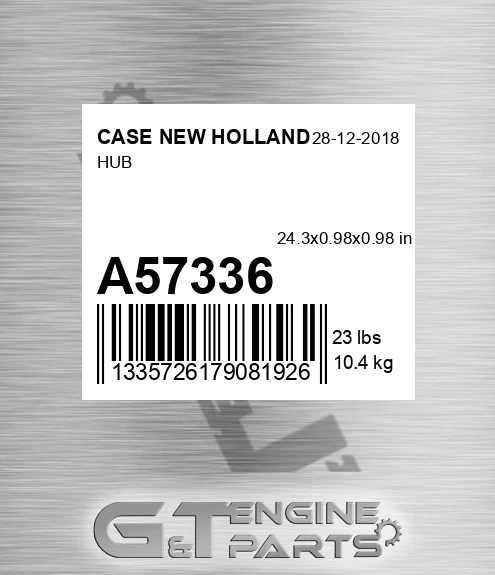 A57336 CASE NEW HOLLAND Hub