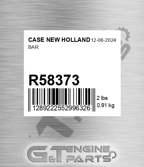 R58373 CASE NEW HOLLAND Bar
