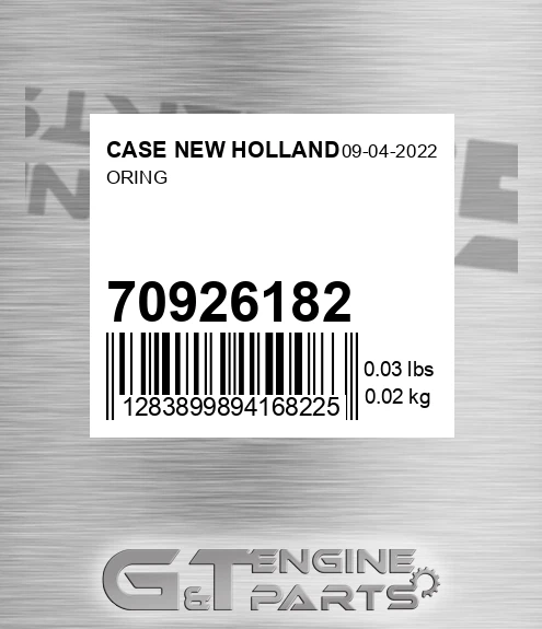 70926182 CASE NEW HOLLAND Oring