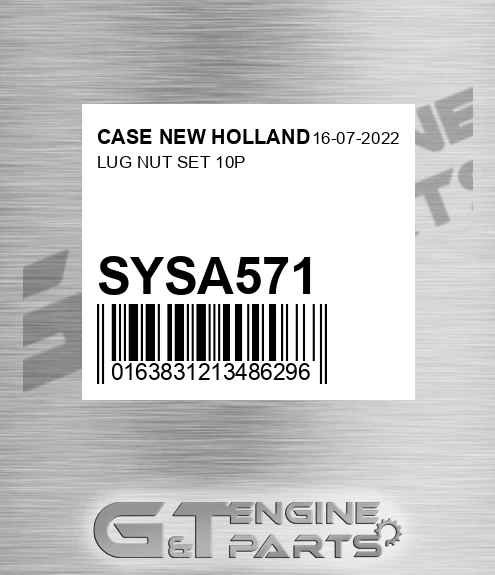 SYSA571 Lug Nut Set 10p