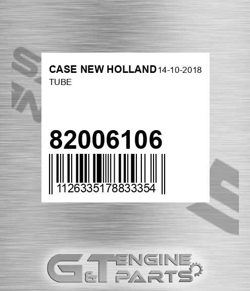 82006106 Tube for CASE NEW HOLLAND
