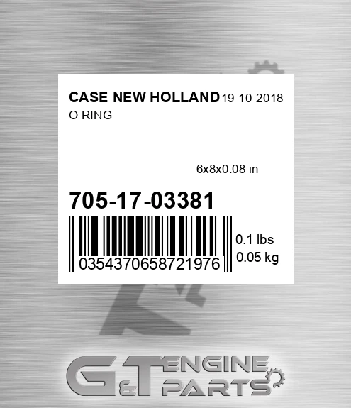 705-17-03381 O Ring