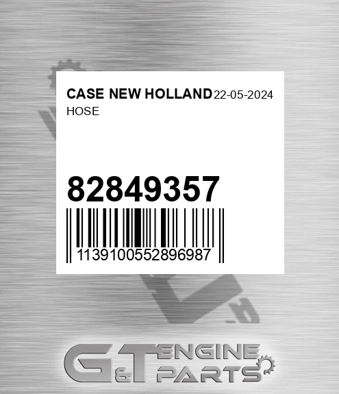 82849357 Hose for CASE NEW HOLLAND