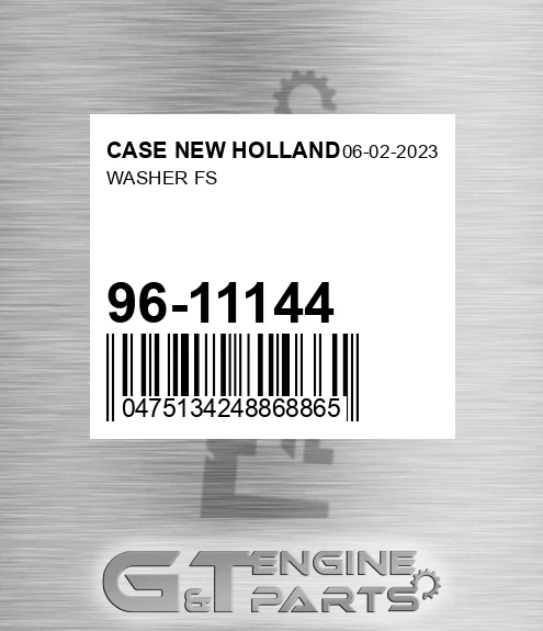 96-11144 Washer Fs for CASE NEW HOLLAND