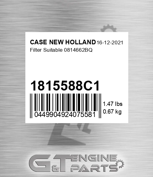 1815588C1 Filter Suitable 0814662bq
