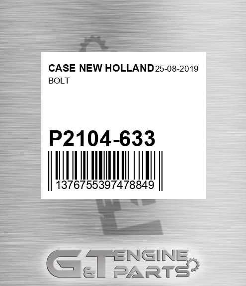 P2104-633 Bolt