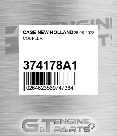 374178A1 Coupler for CASE NEW HOLLAND