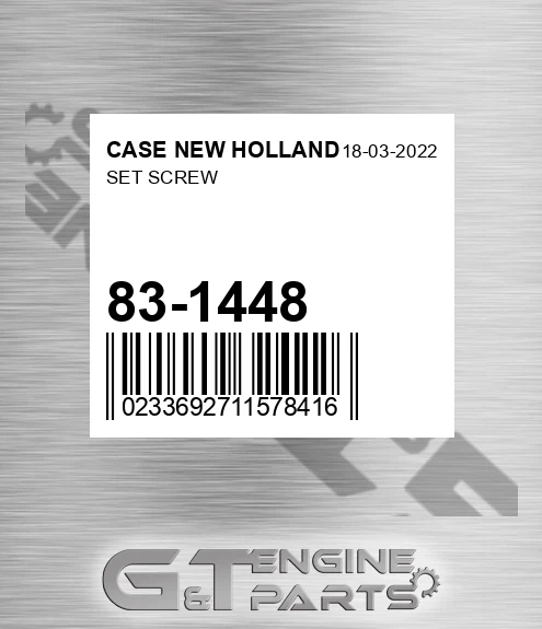 83-1448 Set Screw for CASE NEW HOLLAND