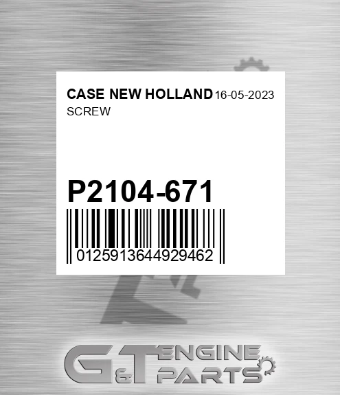 P2104-671 Screw