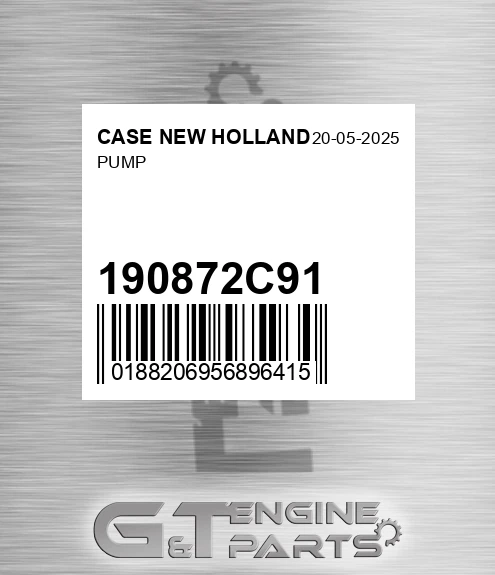 190872C91 CASE NEW HOLLAND Pump