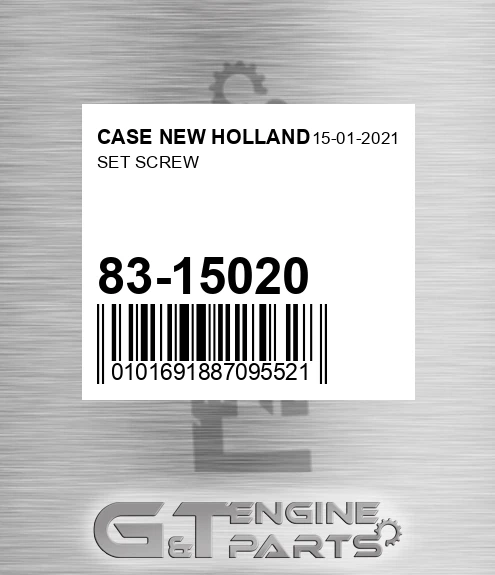 83-15020 Set Screw for CASE NEW HOLLAND