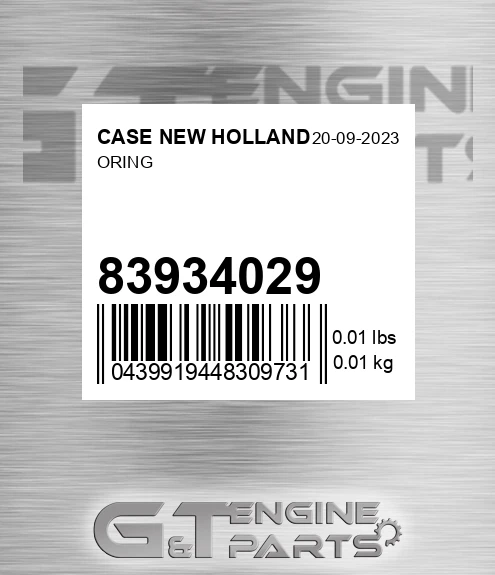 83934029 Oring