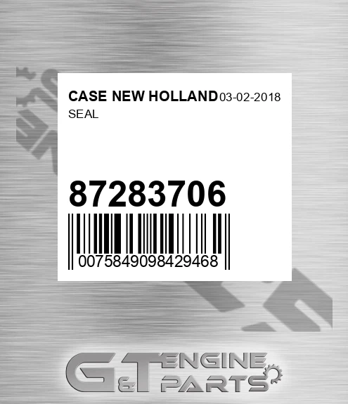 87283706 Seal for CASE NEW HOLLAND