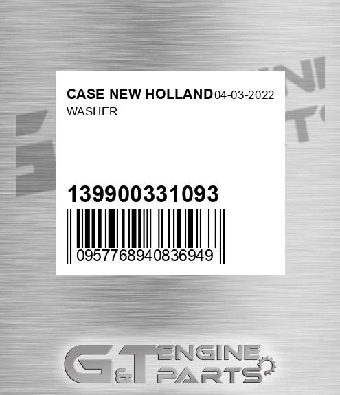 139900331093 Washer