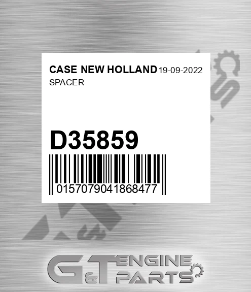 D35859 Spacer for CASE NEW HOLLAND