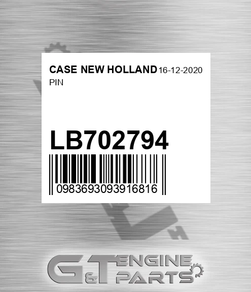 LB702794 Pin for CASE NEW HOLLAND