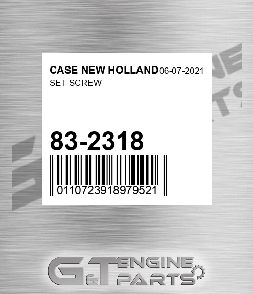 83-2318 Set Screw for CASE NEW HOLLAND