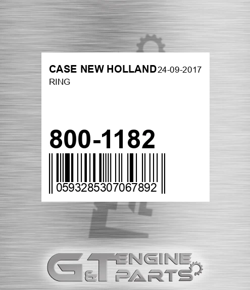 800-1182 Ring for CASE NEW HOLLAND