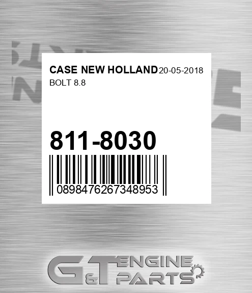 811-8030 Bolt 8.8 for CASE NEW HOLLAND