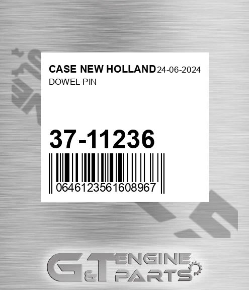 37-11236 Dowel Pin for CASE NEW HOLLAND