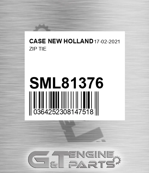 SML81376 Zip Tie for CASE NEW HOLLAND