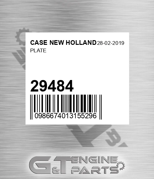 29484 Plate