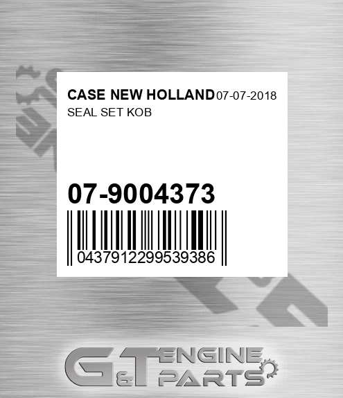 07-9004373 Seal Set Kob