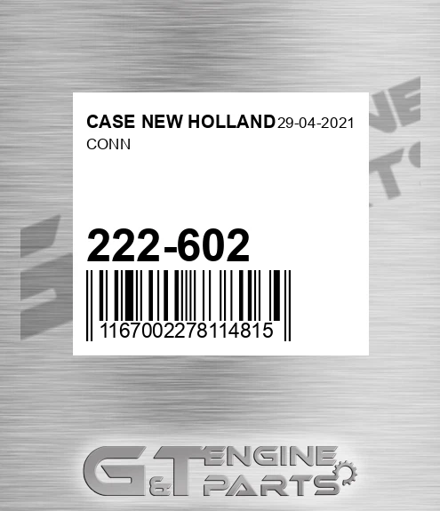 222-602 Conn for CASE NEW HOLLAND
