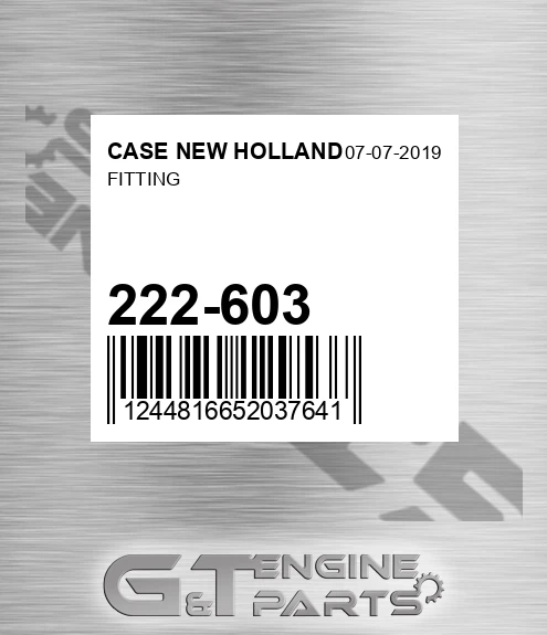 222-603 Fitting for CASE NEW HOLLAND
