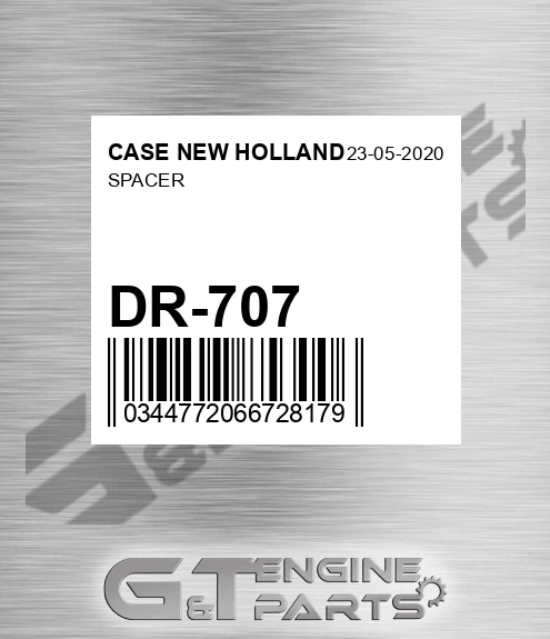 DR-707 Spacer for CASE NEW HOLLAND