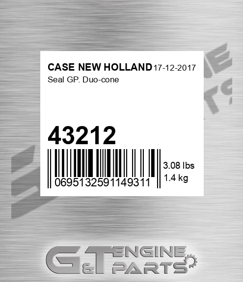43212 Seal Gp. Duo-cone