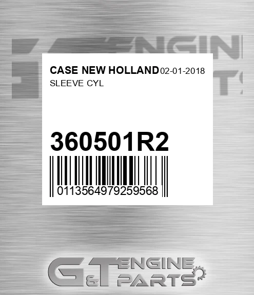360501R2 CASE NEW HOLLAND Sleeve Cyl
