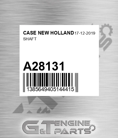 A28131 CASE NEW HOLLAND Shaft