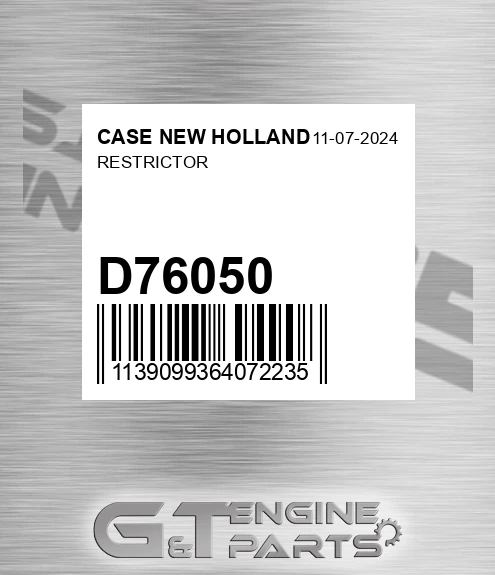 D76050 Restrictor